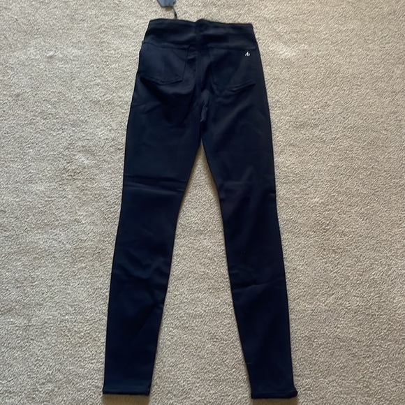 NWT Rag & Bone Nina High Rise Pull On Jeans w/ Slit in Black - Picture 8 of 9